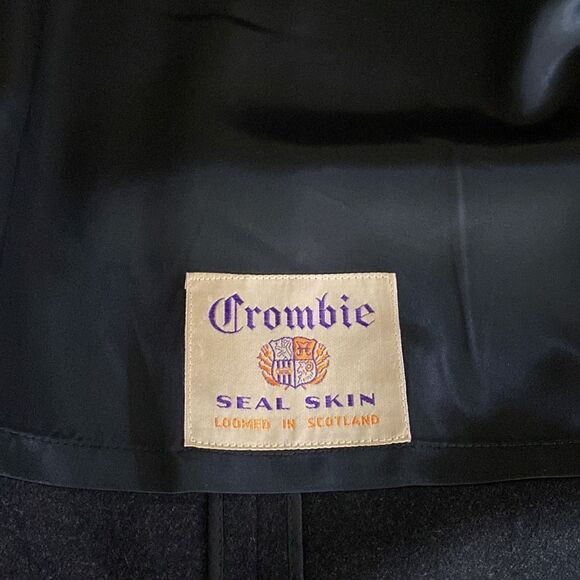 Vintage Crombie Seal Skin Wool Top Coat - Picture 9 of 11